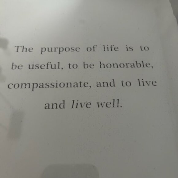 NWT Modern Contemporary Glass Framed Inspirational Quote Wall Sign Art Print - Picture 7 of 9